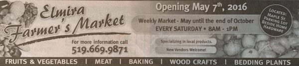 In The News - Image - 65 - Elmira Farmers Market
